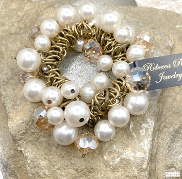 Vintage Beaded Stretch Bracelet